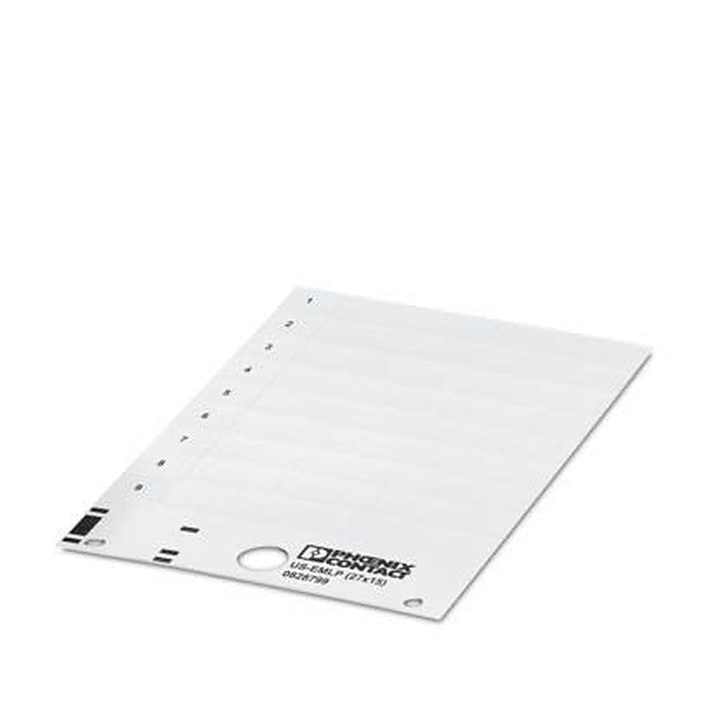 Phoenix Contact Red on White Cable Labels, 15 mm Length, 27 mm Width, 14.9 mm Label Length, 26.9 mm Label Width