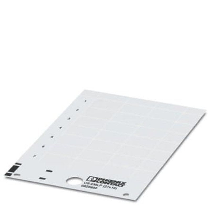 Phoenix Contact Panel Marker, 17.6 mm Length, 0.5 mm Height 0828800 White