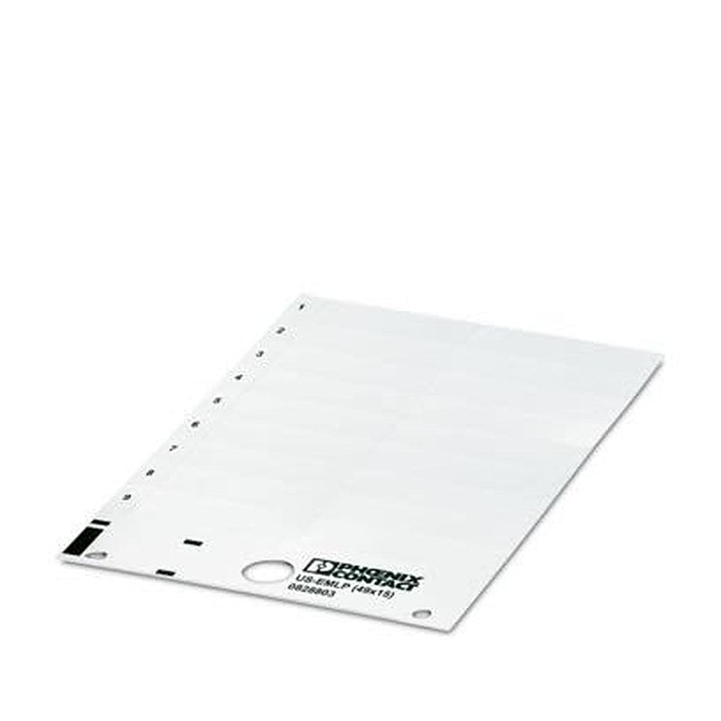 Phoenix Contact White on White Cable Labels, 15 mm Length, 49 mm Width, 14.9 mm Label Length, 48.7 mm Label Width