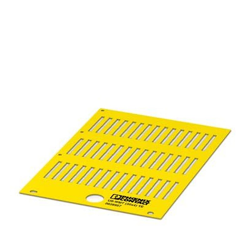 Phoenix Contact US-WMT Cable Marker, Yellow, Pre-printed "0", 0828957 Flammability rating according to UL 94 V2
