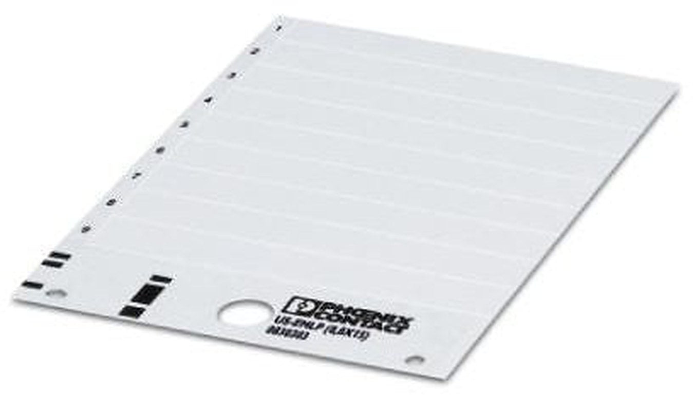 Phoenix Contact Panel Marker, 35 mm Length, 0.5 mm Height 0830303 White