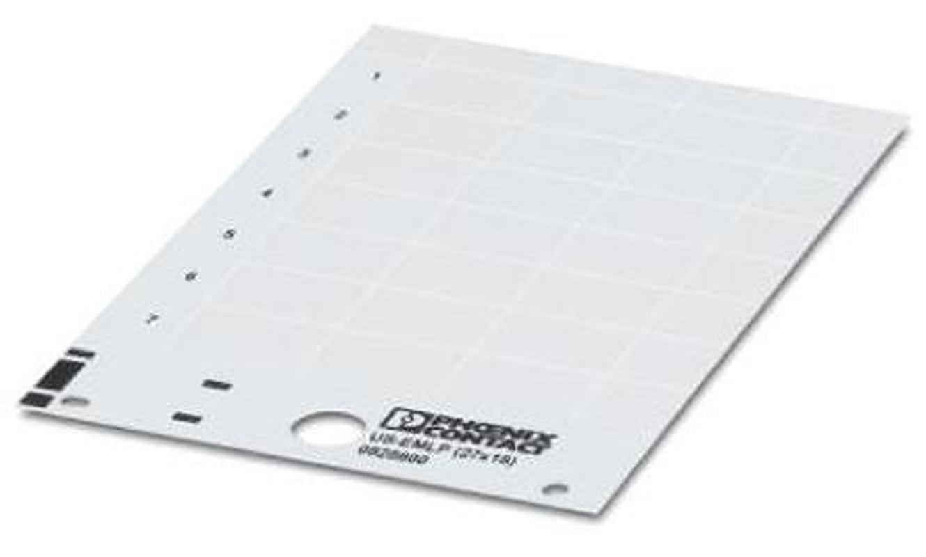 Phoenix Contact Panel Marker, 135 mm Length, 0.5 mm Height 0830304 White