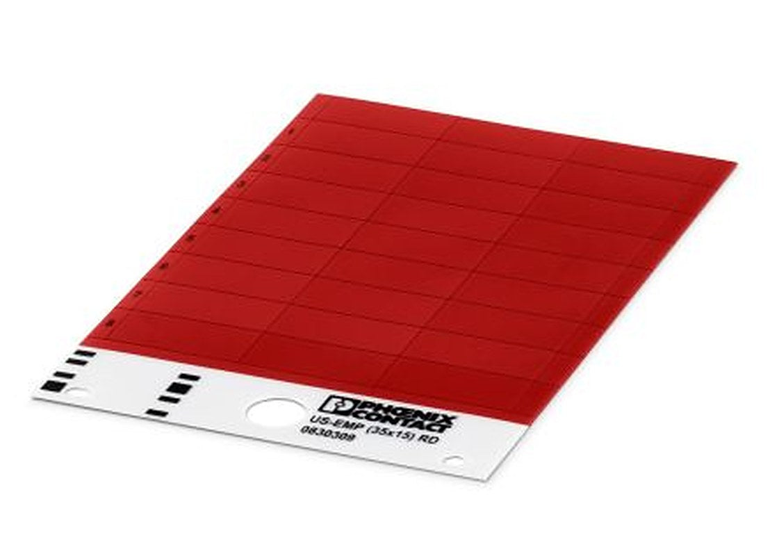 Phoenix Contact, US-EMP Plastic Terminal Block Marker for use with Terminal Block