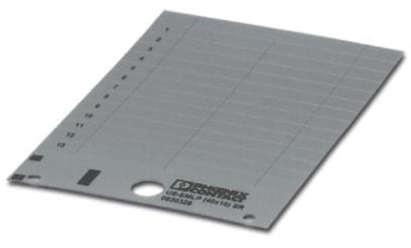 Phoenix Contact Panel Marker, 15 mm Length, 0.5 mm Height 0830320 Silver