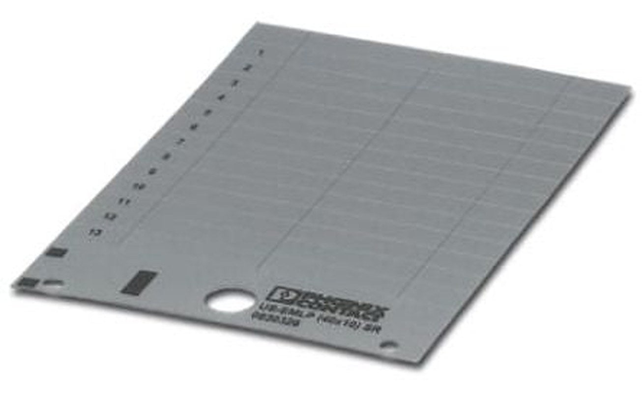Phoenix Contact Panel Marker, 10 mm Length 0830328 Silver
