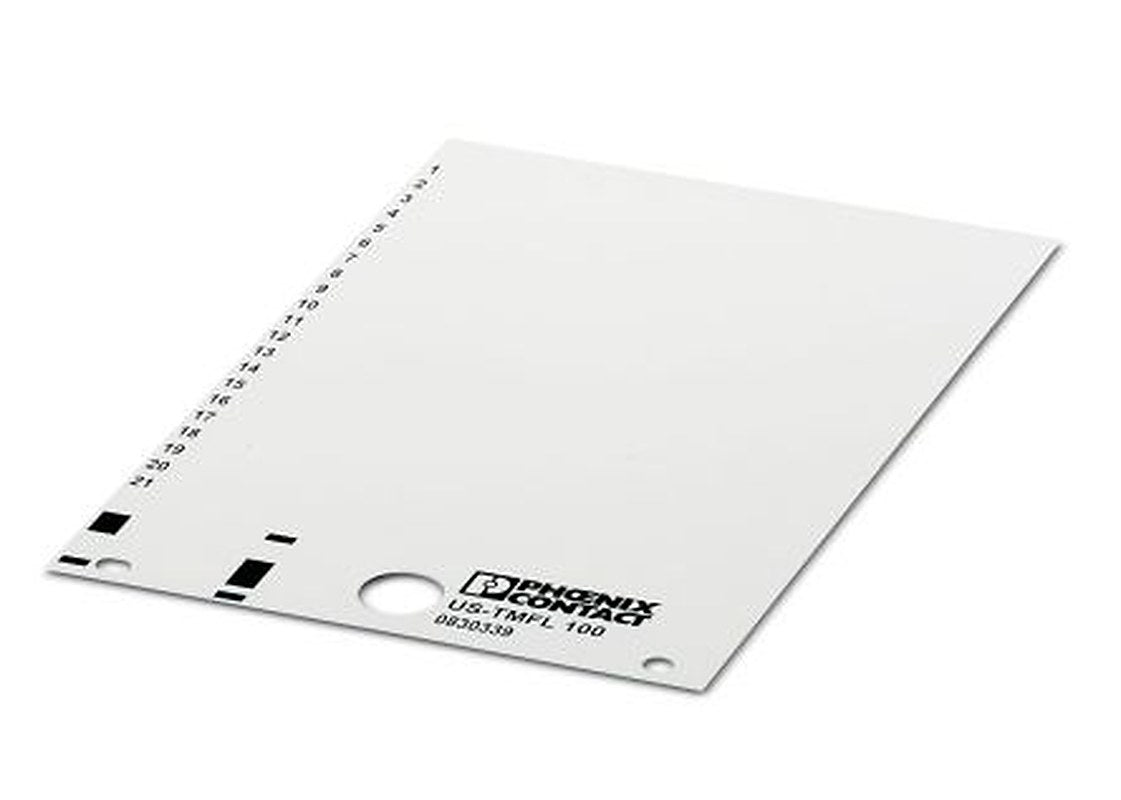 Phoenix Contact, US-TMFL 100 Plastic Marker Label for use with Terminal Block
