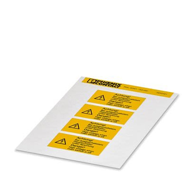 Phoenix Contact Adhesive Pre-Printed Label. Quantity: 5 Per Pack