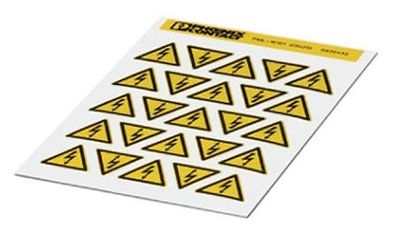 Phoenix Contact Panel Marker, 25 mm Length 0830484 Yellow