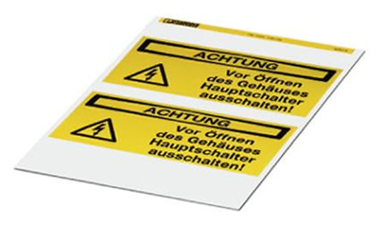 Phoenix Contact Panel Marker, 40 mm Length 0830528 Yellow