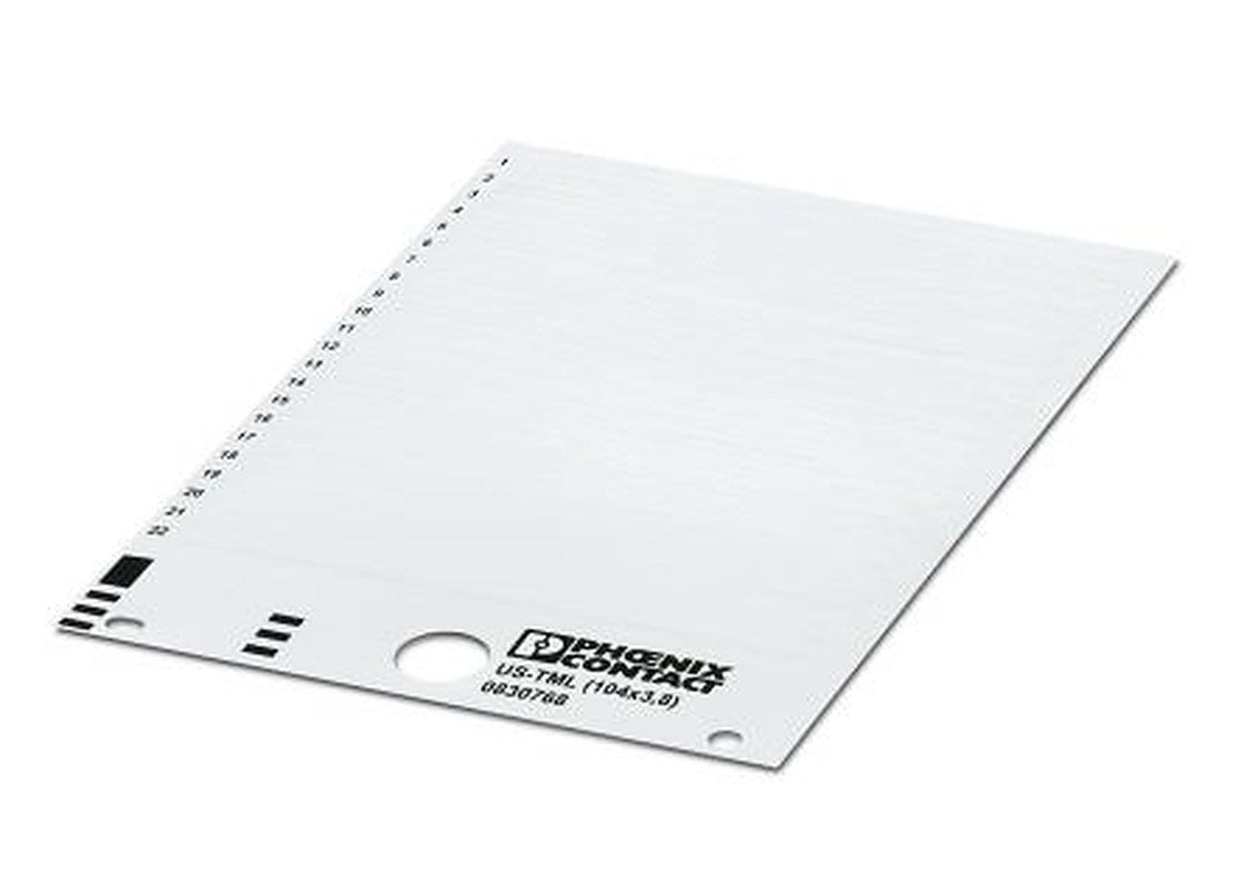 Phoenix Contact, US-TML (104X3.8) Polyester Marker Label for use with Terminal Block