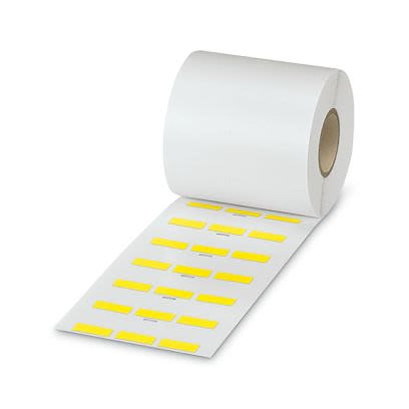 Phoenix Contact Yellow Label Roll, 2.4 mm Width, 3000 Per Roll Qty, 25.4 mm