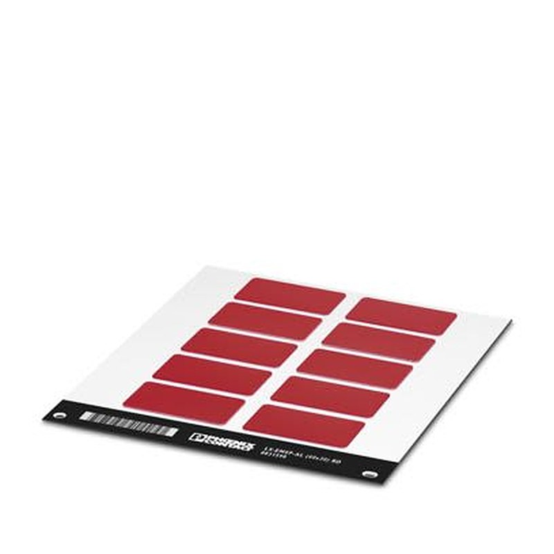 Phoenix Contact Panel Marking, 59.7 mm Length, 29.8 mm Height 0831598 Red