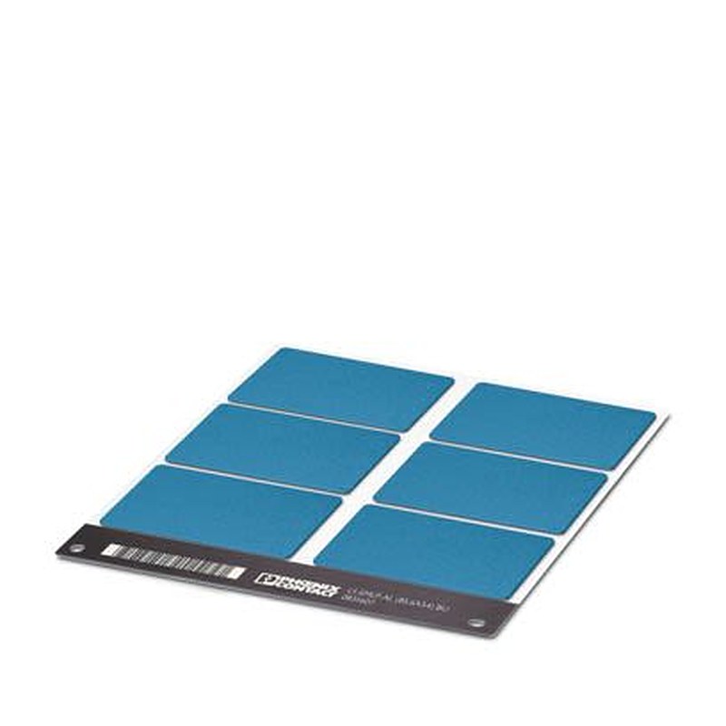 Phoenix Contact Panel Marking, 54 mm Length, 54 mm Height 0831607 Blue
