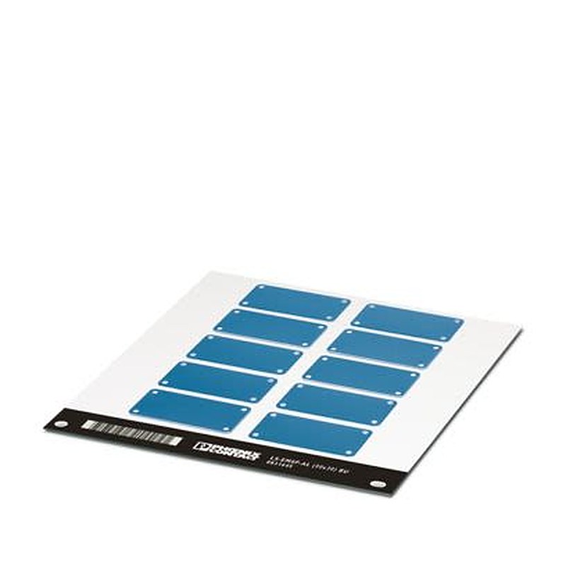 Phoenix Contact, LS-EMSP-AL (50X30) BU Aluminium Device Marker for use with Equipment Marking