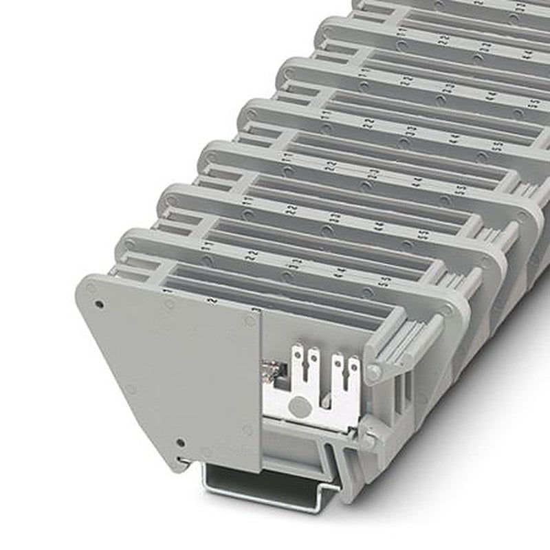 Phoenix Contact 0870036 PVB 3 Series Feed Through Terminal Block Grey, 0.5mm², 1-Level, Screw