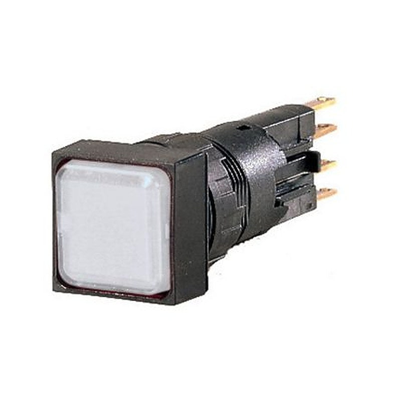 Eaton, RMQ16, Panel Mount White LED Indicator, 16 mm Cutout, IP65, Square, 24V