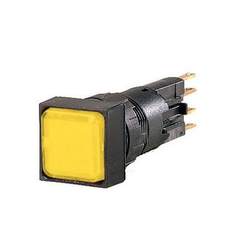 Eaton, RMQ16, Panel, Panel Mount Yellow LED Indicator, 16 mm Cutout, IP65, IP65, Dome, 24V