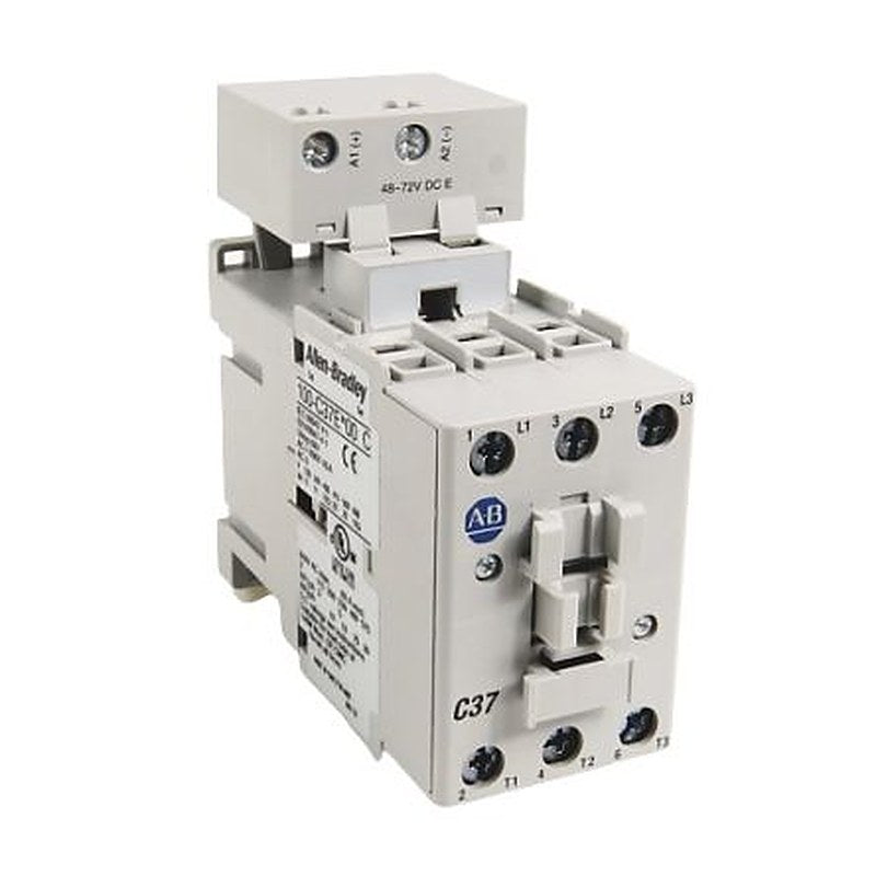 Allen Bradley 100C Contactor, 230V ac Coil, 3-Pole, 37 A, 18.5 kW 24V, 3 NO, 690V ac