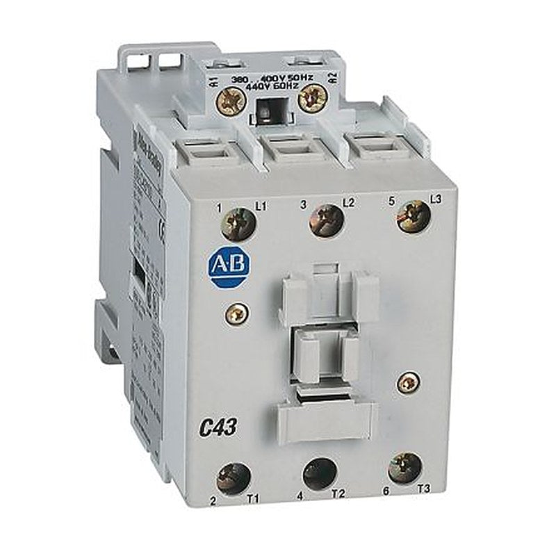 Allen Bradley 100C Contactor, 230V ac Coil, 3-Pole, 43 A, 34 kW 24V, 3 NO, 690V ac