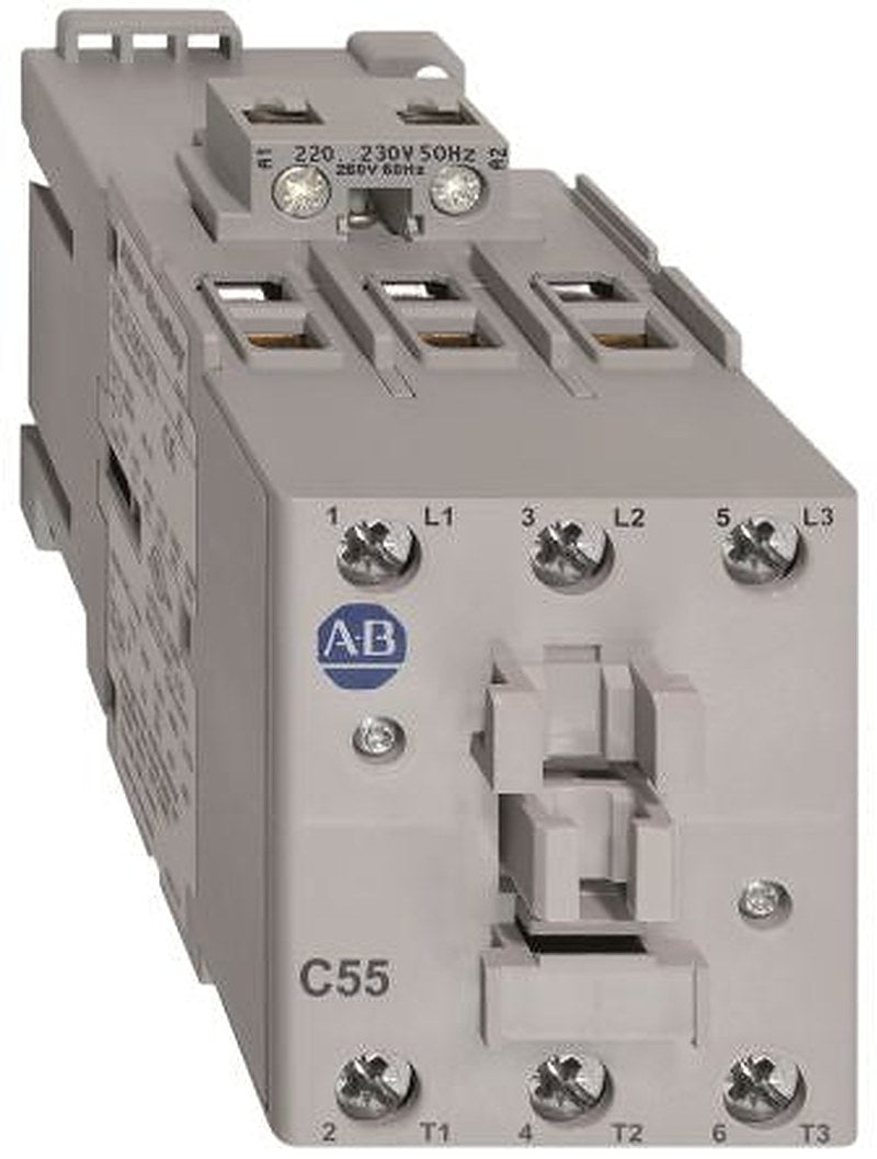Allen Bradley 100C Contactor, 230V ac Coil, 3-Pole, 55 A, 34 kW 24V, 3 NO, 690V ac