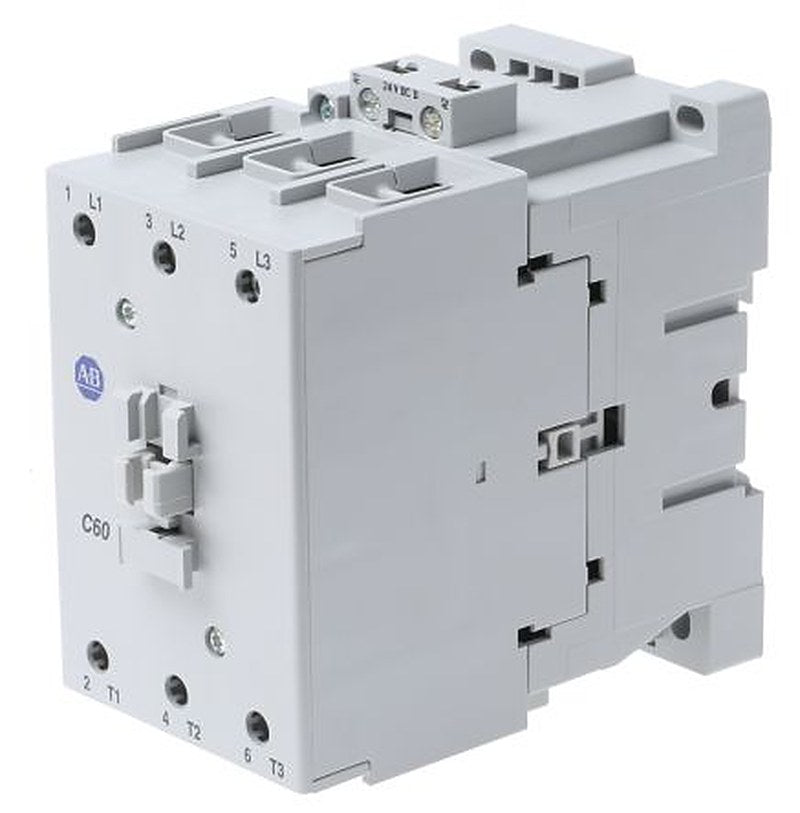 Allen Bradley 100C Contactor, 24V dc Coil, 3-Pole, 60 A, 32 kW 24V dc, 3 NO, 690V ac