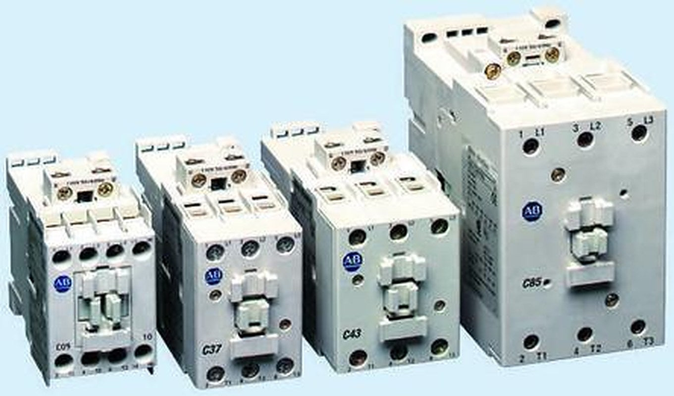 Allen Bradley 100C Contactor, 24V dc Coil, 3-Pole, 85 A, 45 kW 24V dc, 3 NO, 690V ac