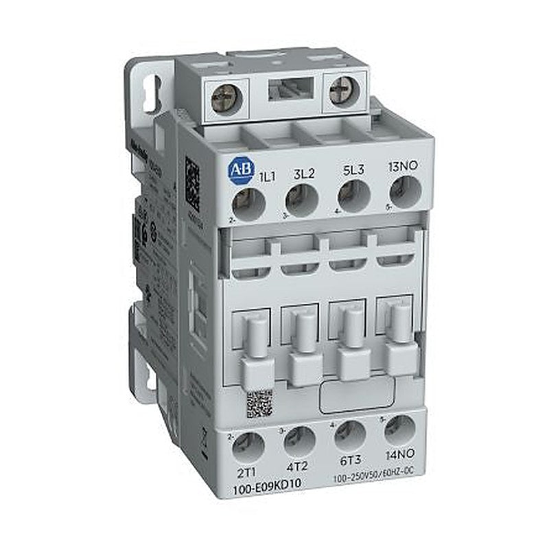 Allen Bradley 100-E Contactors Contactor, 24V ac, 60 V ac Coil, 3-Pole, 9 A, 5.5 kW, 1 NC
