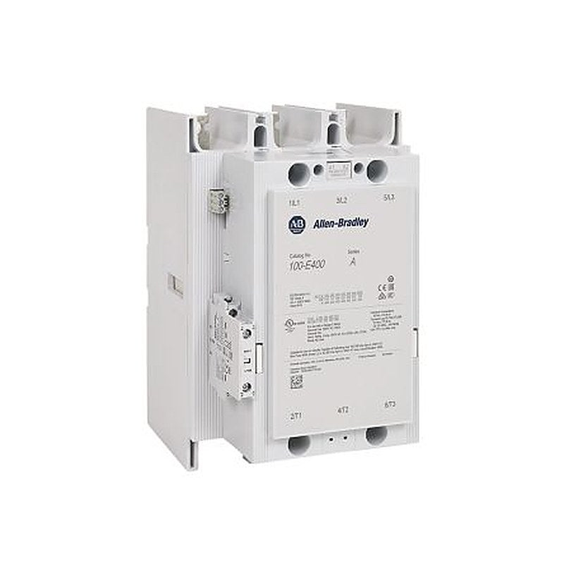 Allen Bradley 100-E Contactor, 100V dc, 250 V dc Coil, 3-Pole, 400 A, 200 kW 250V dc, 1 NO/1 NC, 400V ac