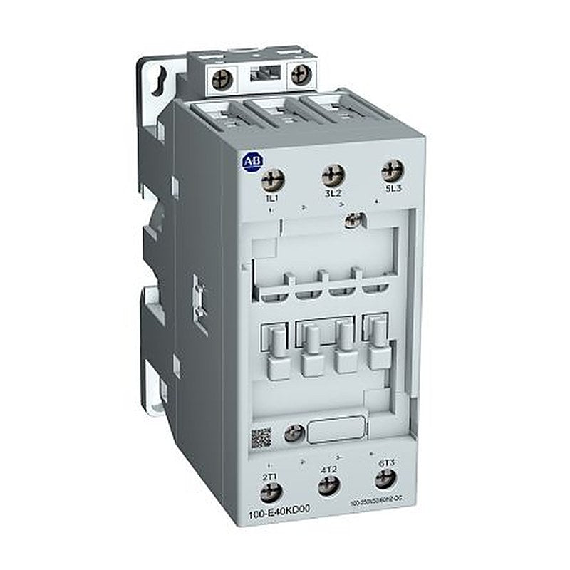Allen Bradley 100-E Contactors Contactor, 100V ac, 250 V ac Coil, 3-Pole, 65 A, 96 kW, 1 NC