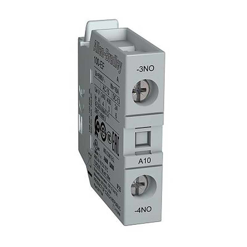 Allen Bradley Auxiliary Contact Block, 1 Contact, 1 NO, 100-E Contactors, Front, 100-EFA10