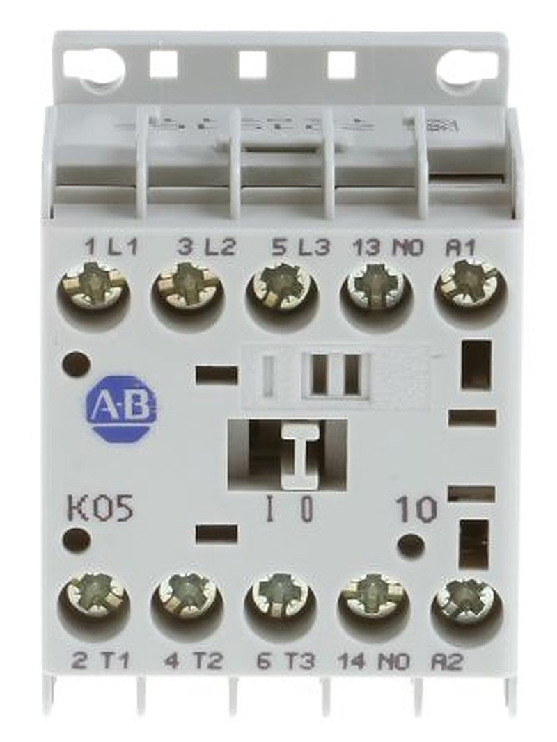 Allen Bradley 100K Contactor, 24V Coil, 3-Pole, 5 A, 2.2 kW 24V, 3 NO, 690V ac