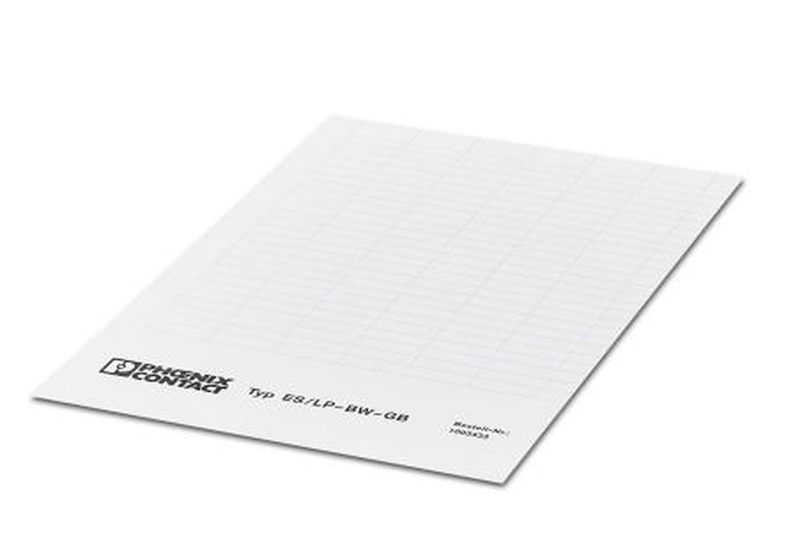 Phoenix Contact, ES/LP-BW-GB Polyamide Label for use with Terminal Block