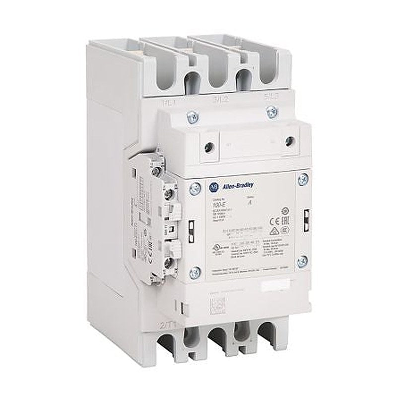 Allen Bradley 100S-E Contactor, 100V ac/dc, 250 V ac/dc Coil, 3-Pole, 116 A, 75 kW 250V ac/dc, 1 NO/1 NC, 250V ac/dc