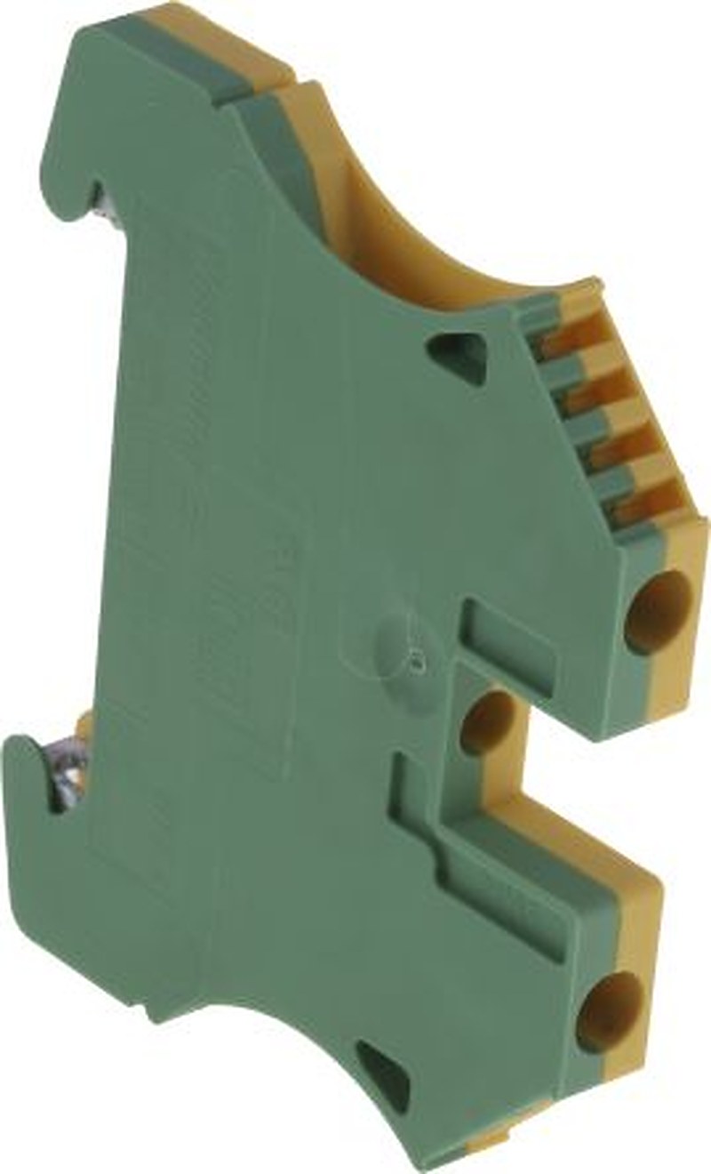 Weidmüller 2-Way WPE 4 Earth Terminal Block, 4mm², 10AWG, 22 AWG Wire, Screw, Wemid Housing, ATEX
