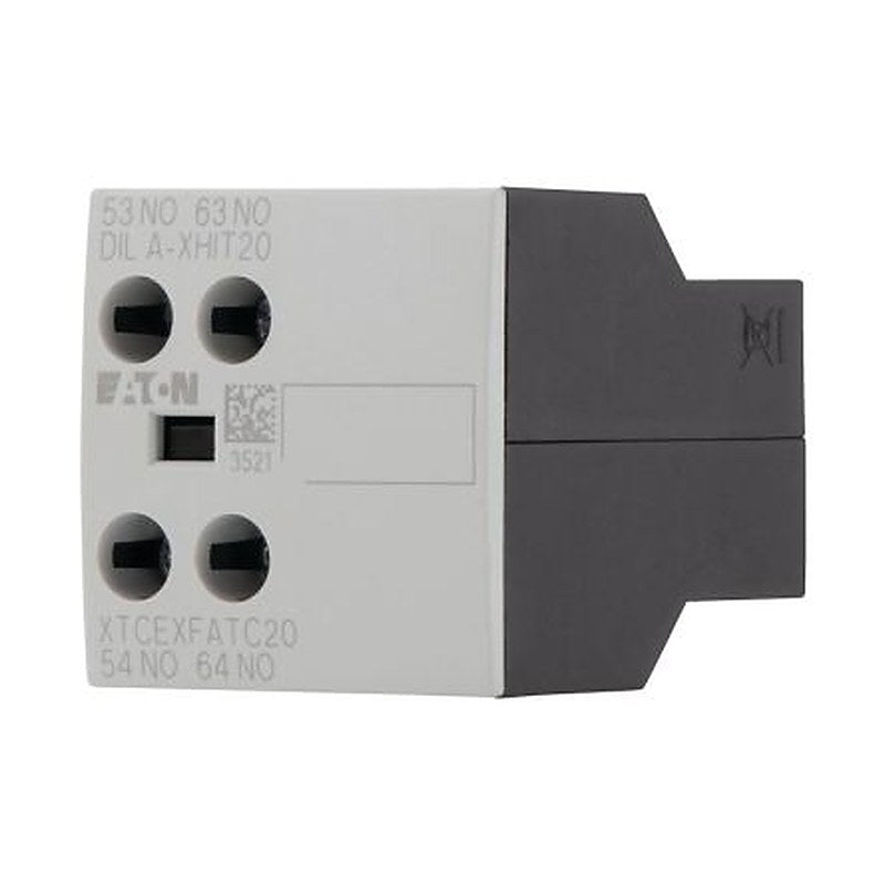 Eaton Auxiliary Contact, 2 Contact, 2 NO, Front, 10 A, 400V, 101042 DILA-XHIT20