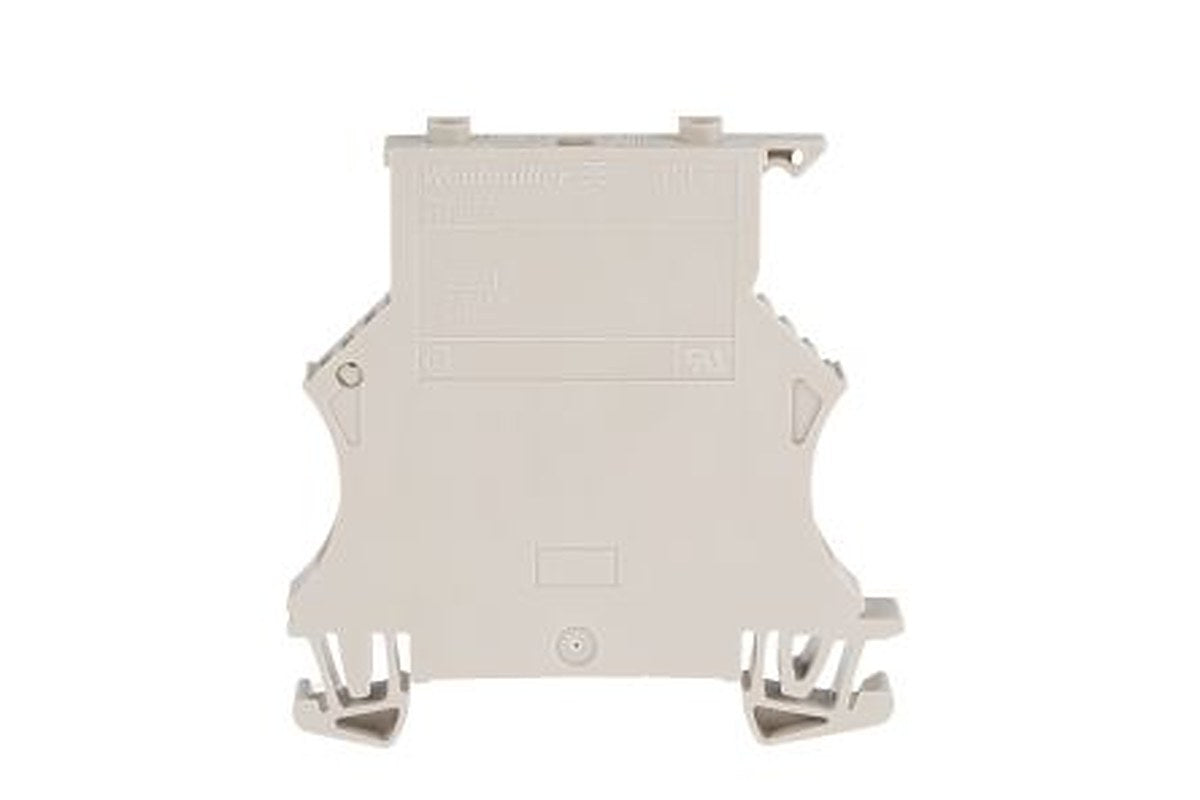 Weidmüller 1011000000 WSI Series Fused DIN Rail Terminal Dark Beige, 6mm², 1-Level Fused, Screw