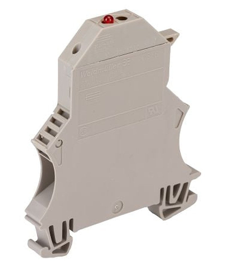 Weidmüller 1012200000 W Series Fused DIN Rail Terminal Beige, 6mm², 1-Level Fused, Screw