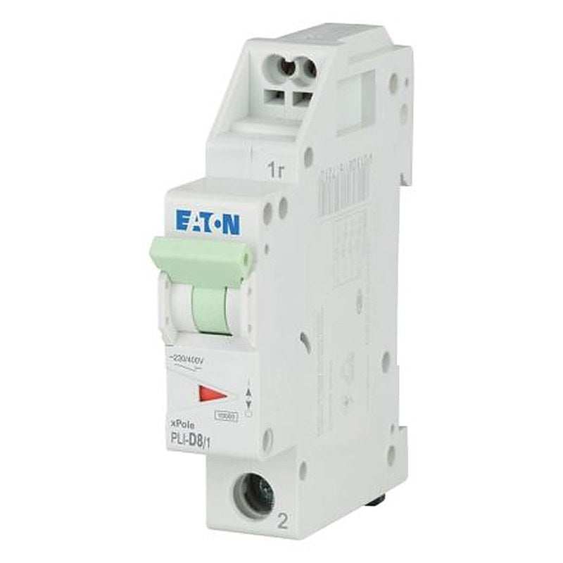 Eaton Eaton Moeller Miniature Circuit Breaker, 1-Pole, 8A, Type D, 230V ac AC, 48 V dc DC, 10 kA Breaking Capacity