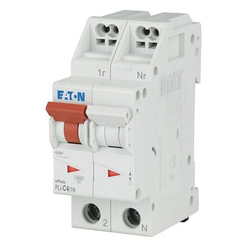 Eaton Eaton Moeller Miniature Circuit Breaker, 1-Pole, 4A, Type C, 230V ac AC, 10 kA Breaking Capacity