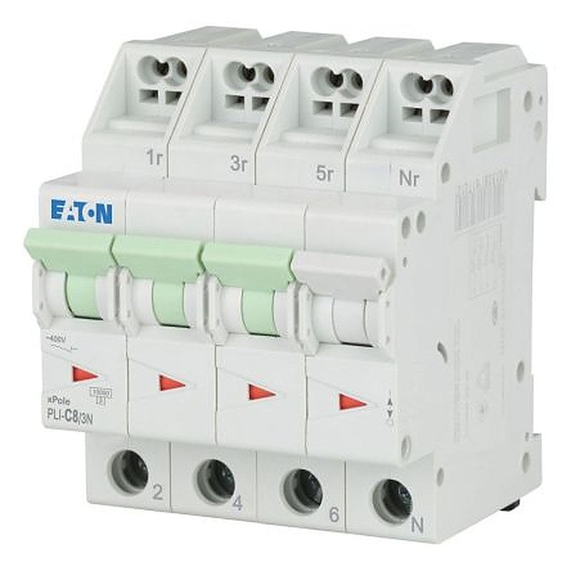 Eaton Eaton Moeller Miniature Circuit Breaker, 3-Pole, 8A, Type C, 400V ac AC, 48 V dc DC, 10 kA Breaking Capacity