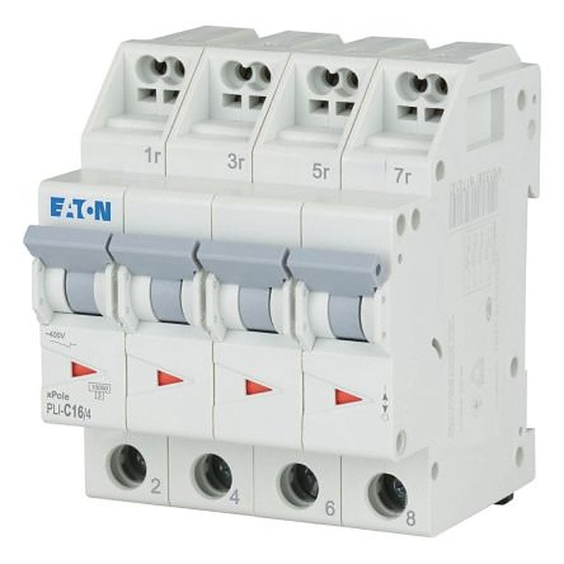 Eaton Eaton Moeller Miniature Circuit Breaker, 4-Pole, 16A, Type C, 400V ac AC, 10 kA Breaking Capacity