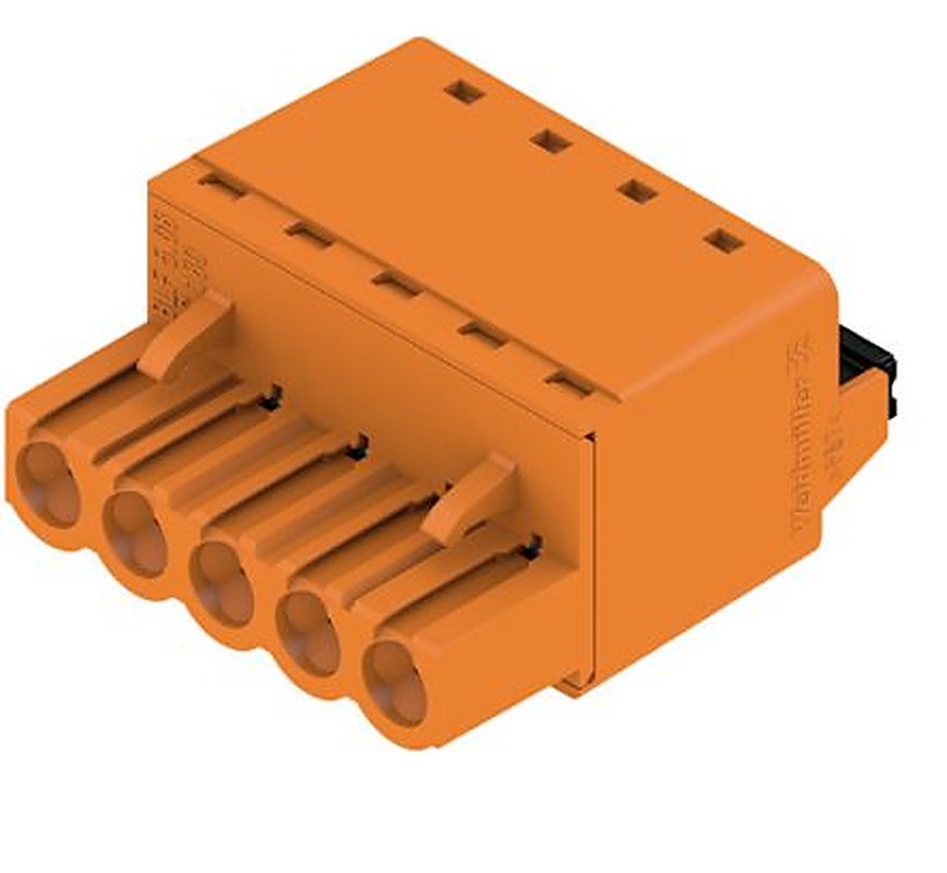 Weidmüller BL 5.08 Series Pluggable Terminal Block, 5-Contact, 5.08 mm Pitch, 1 Row, 1013720000