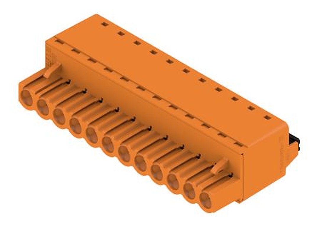 Weidmüller BLF 5.08 Series Pluggable Terminal Block, 12-Contact, 5.08 mm Pitch, 1 Row, 1013790000