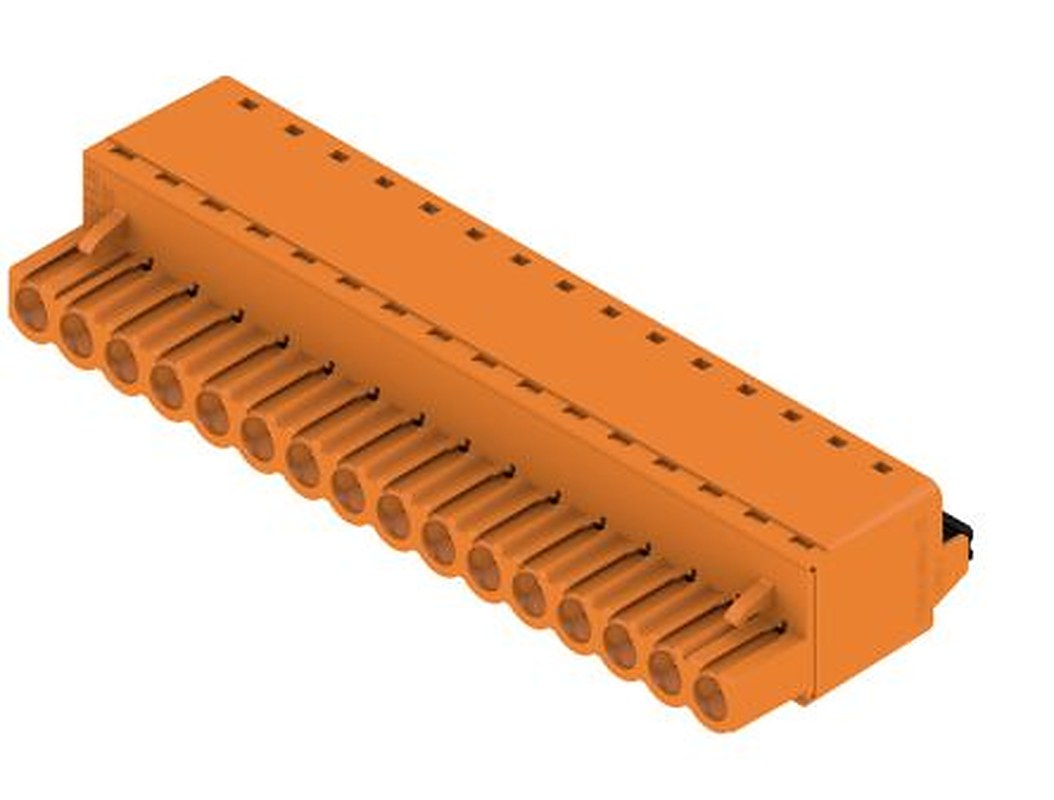Weidmüller BLF 5.08 Series Pluggable Terminal Block, 16-Contact, 5.08 mm Pitch, 1 Row
