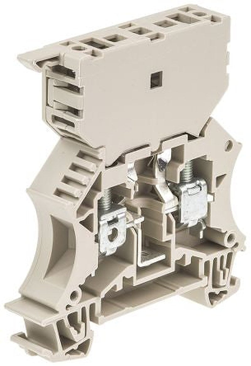 Weidmüller 1014000000 WSI Series Fused DIN Rail Terminal Brown, 1-Level Fused, Screw