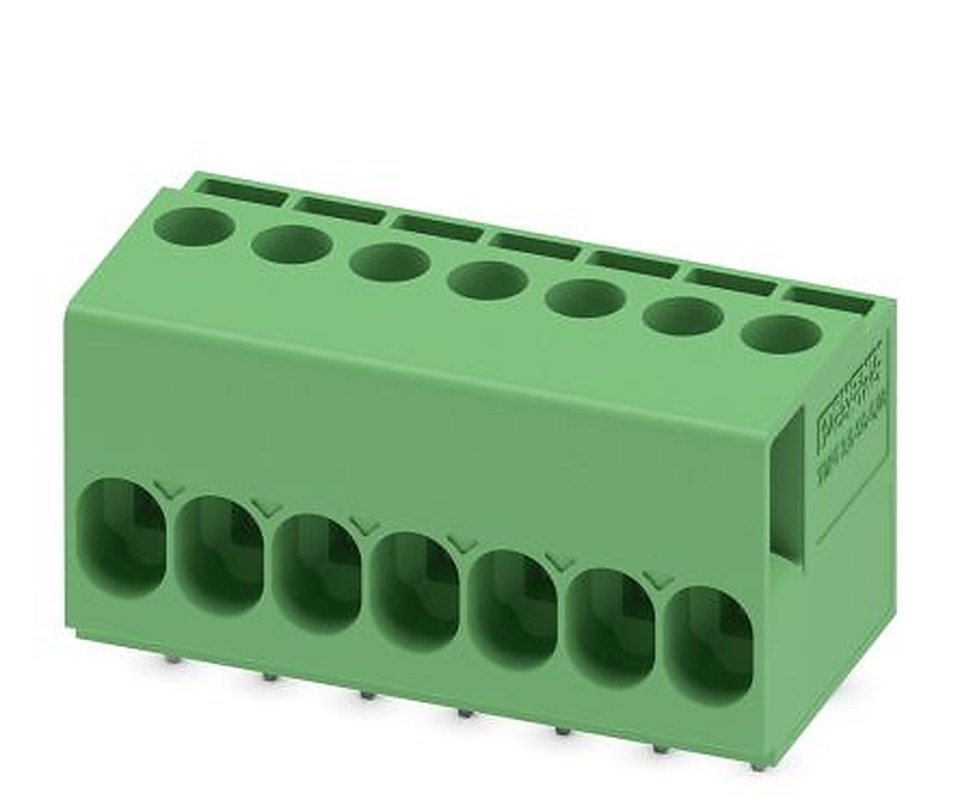 Phoenix Contact TDPT 2.5/ 7-SC-5.08 Series PCB Terminal Block, 7-Contact, 5.08 mm Pitch, Wave Soldering Mount, 1 Row