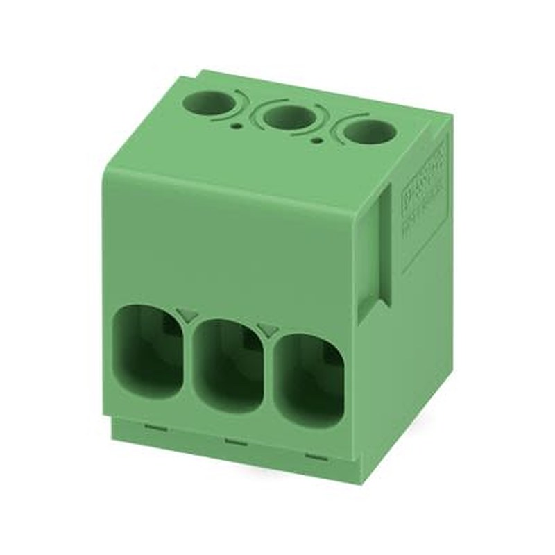 Phoenix Contact TDPT Series PCB Terminal Block, 3-Contact, 6.35 mm Pitch, Wave Soldering Mount, 1 Row