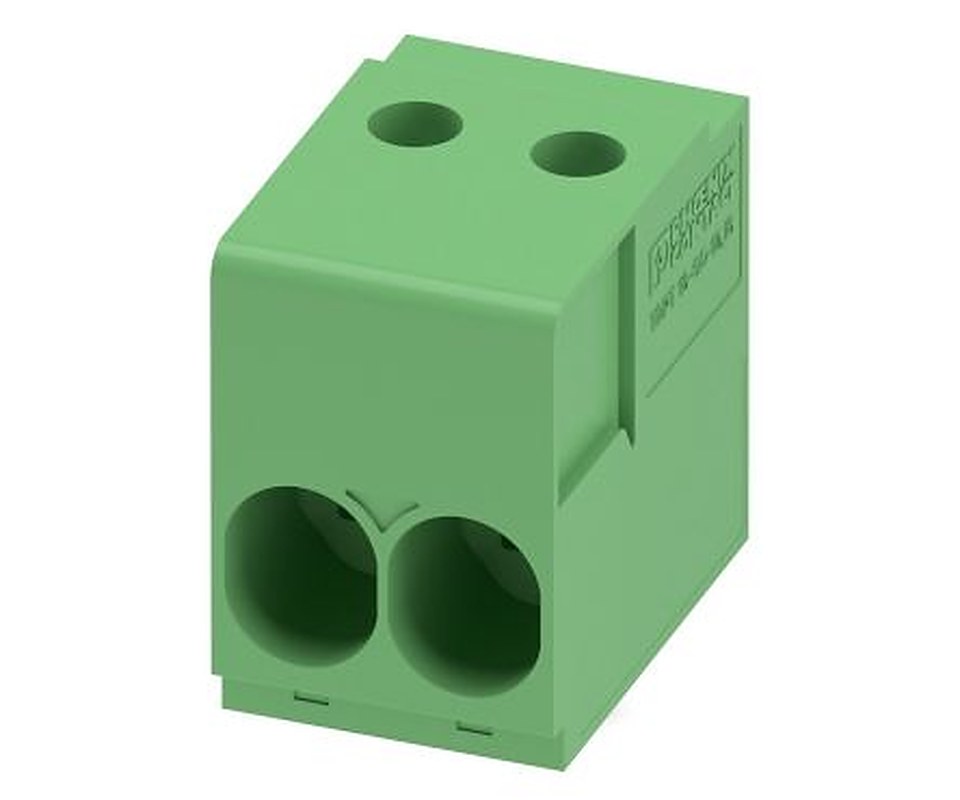 Phoenix Contact TDPT 16/ 2-SC-10.16-ZB Series PCB Terminal Block, 2-Contact, 10.16 mm Pitch, Wave Soldering Mount, 1 Row