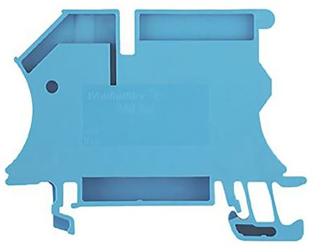 Weidmüller 1019000000 WNT Series DIN Rail Terminal Block Blue, 16mm², 1-Level, Busbar