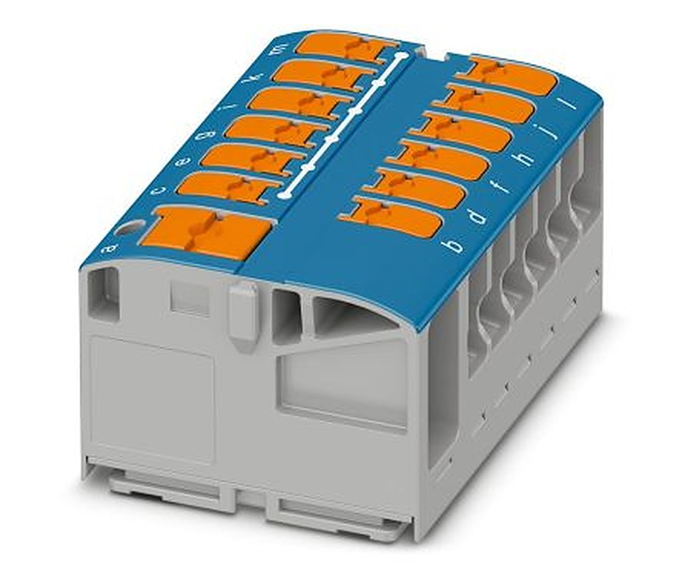 Phoenix Contact Distribution Block, 13 Way, 450V, 24A, Blue
